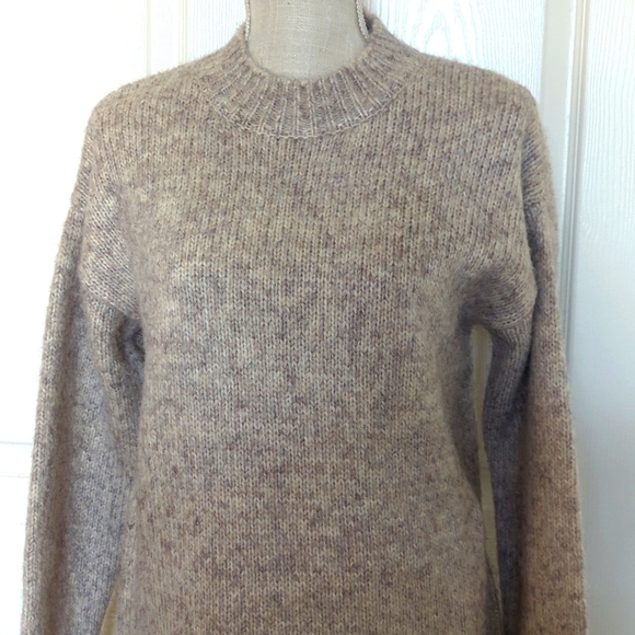 Topshop Oversized Sweater Dress in Oatmeal - Picture 6 of 10
